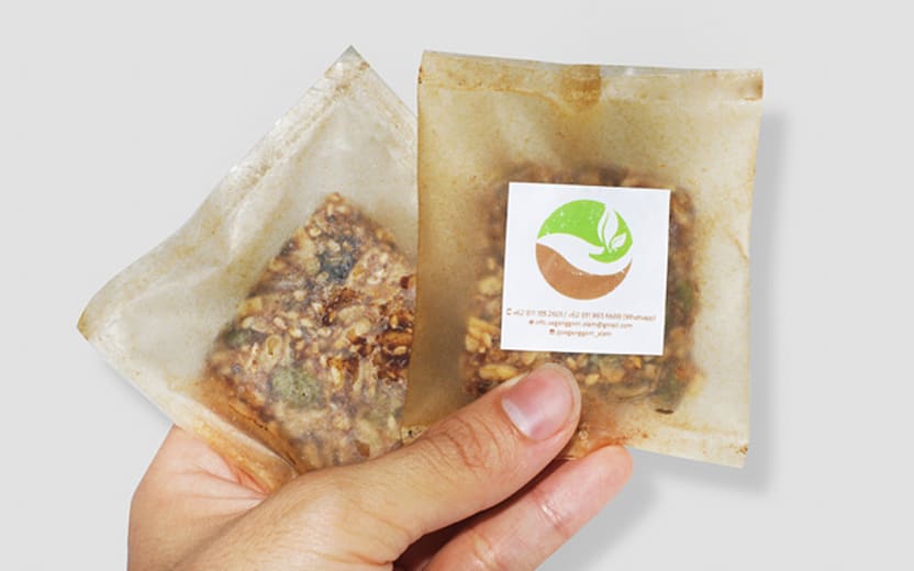 innovative packaging design materials like seaweed