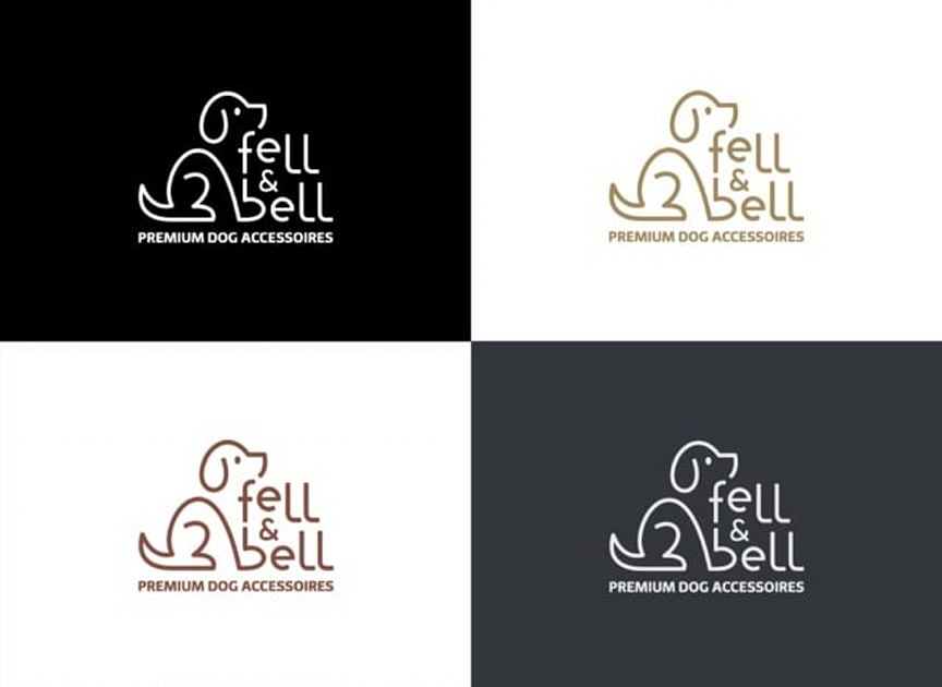 Fell & Bell dog accessories logo design