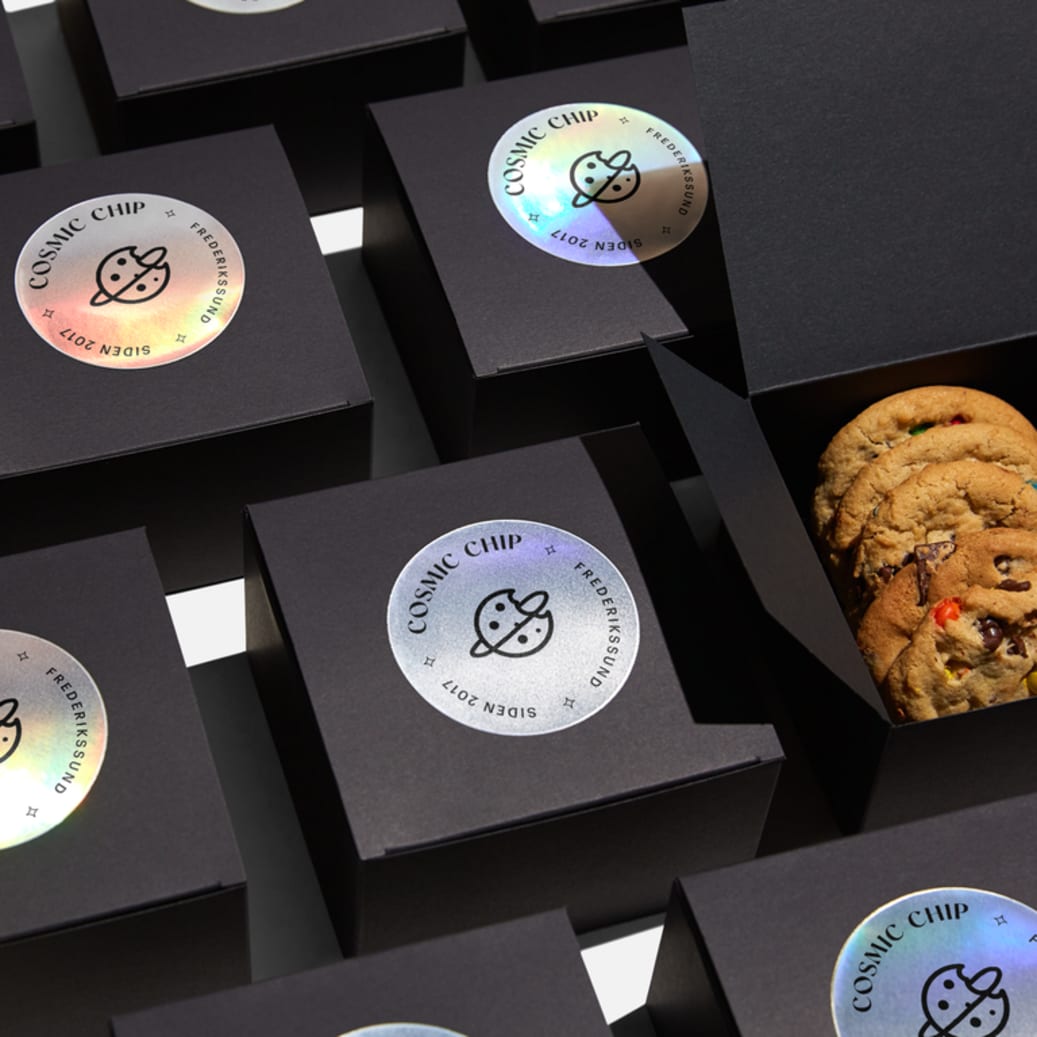 Cookie brand logo on packaging