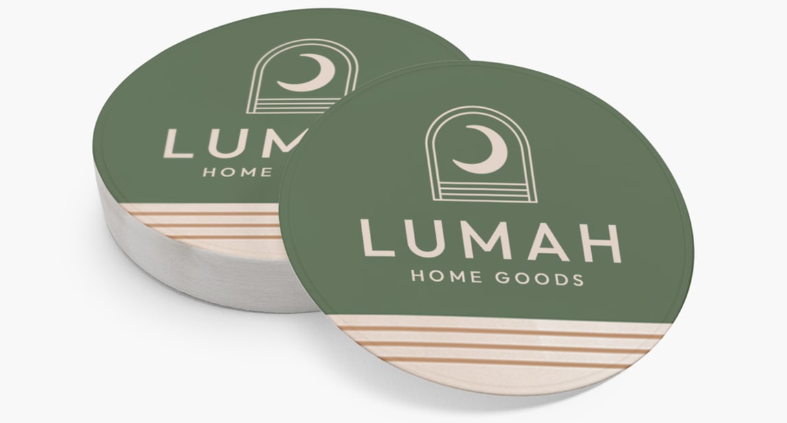 Home goods brand logo on sticker