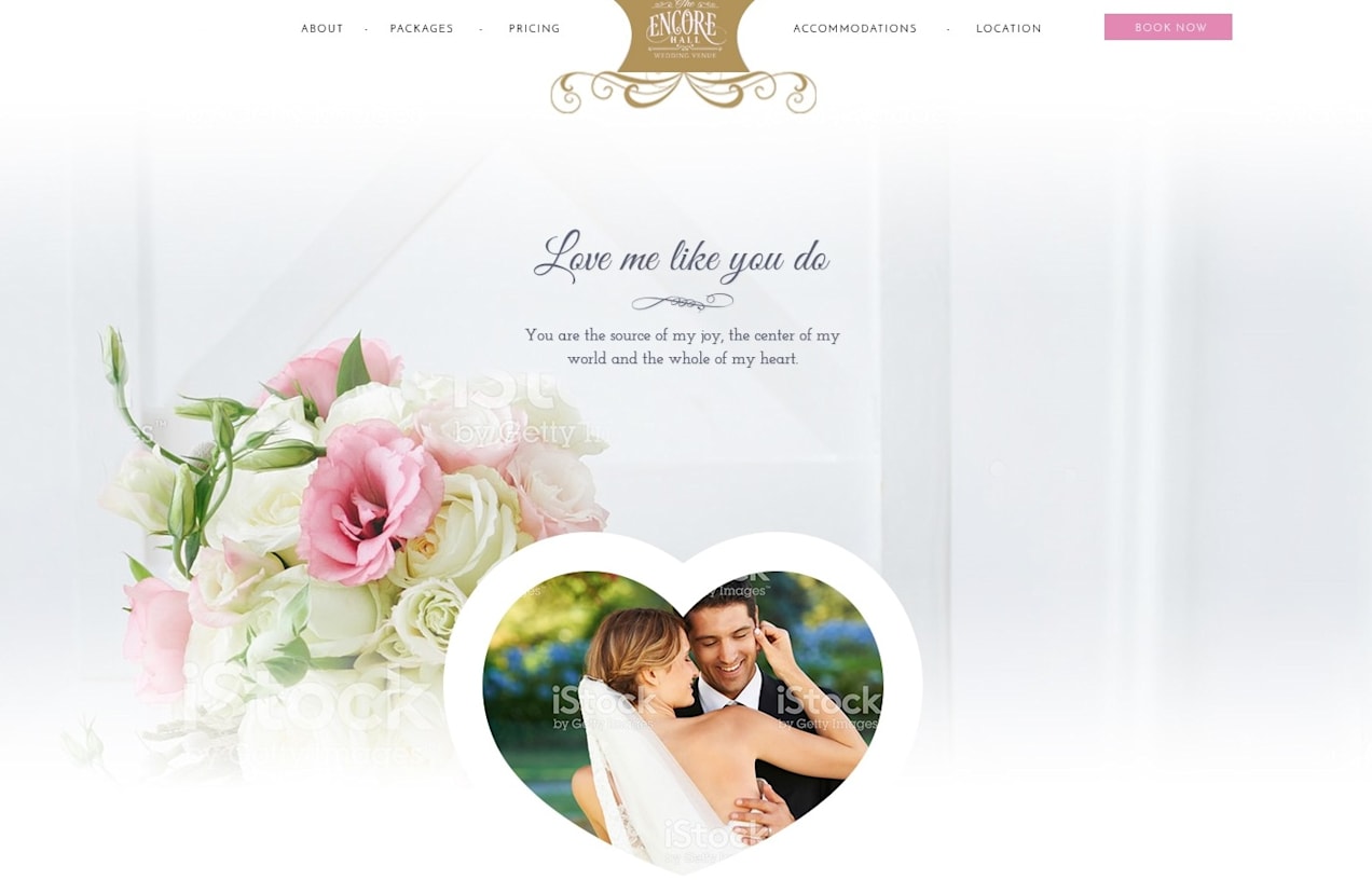Wedding website design