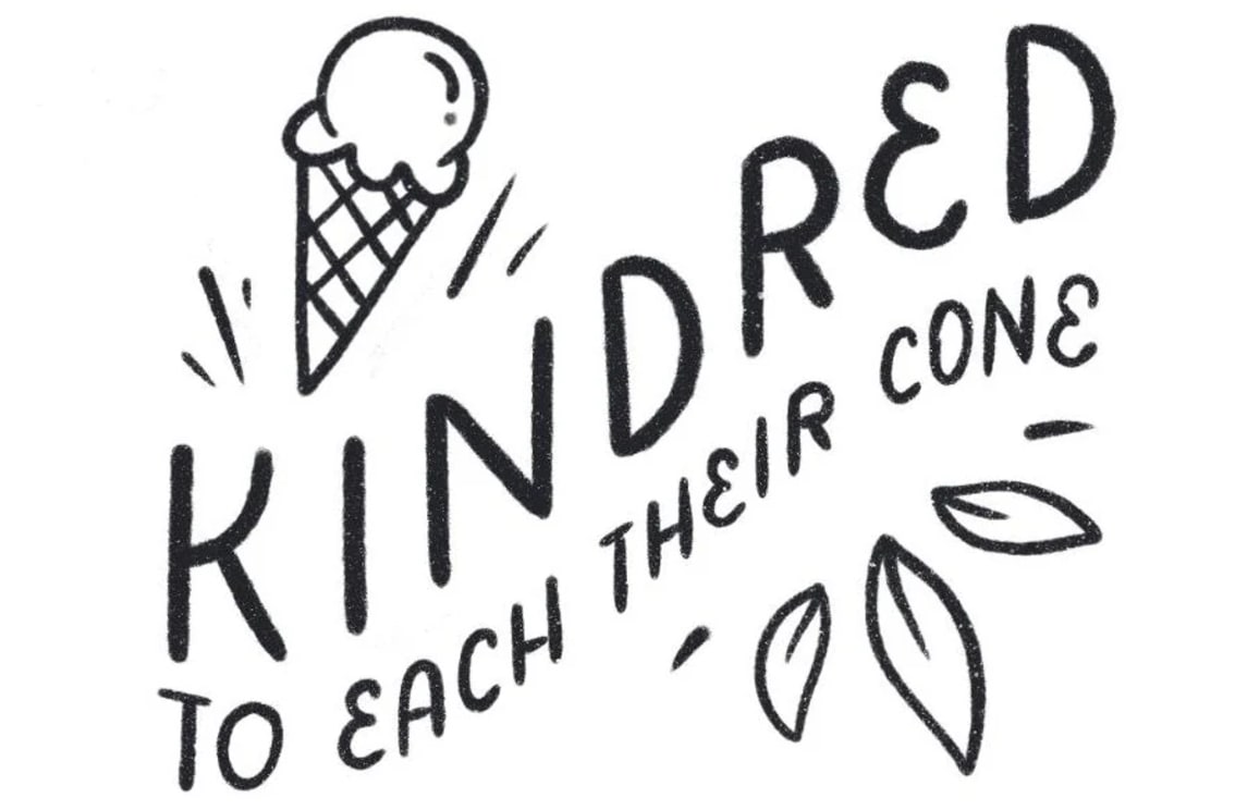 Final logo sketches for an ice cream business logo design