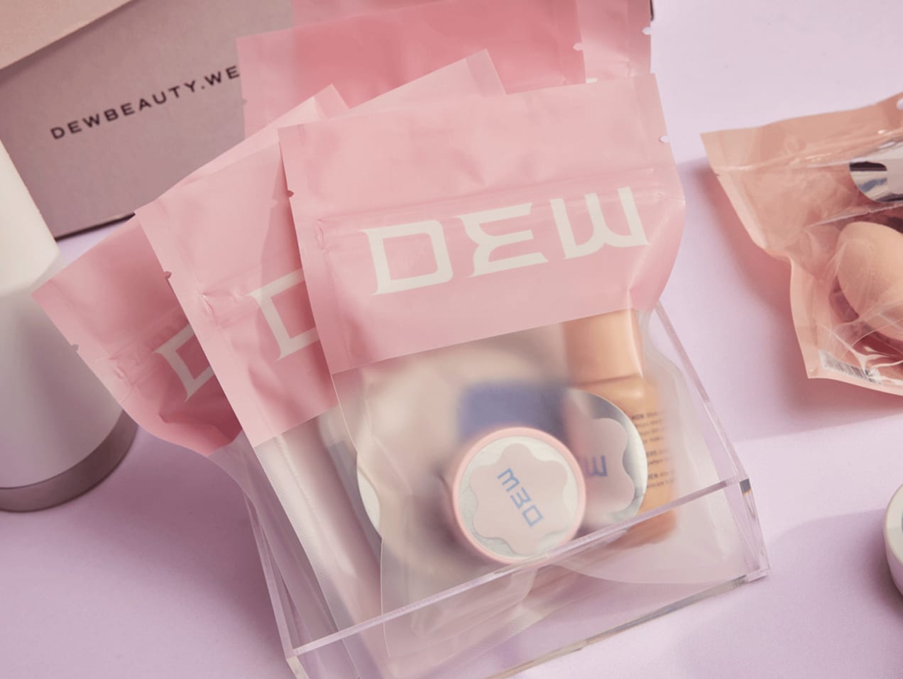 beauty brand packaging and consistent visual identity