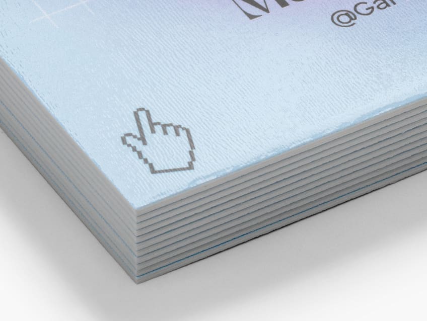 Stack of ultra thick business cards for a premium look and finish