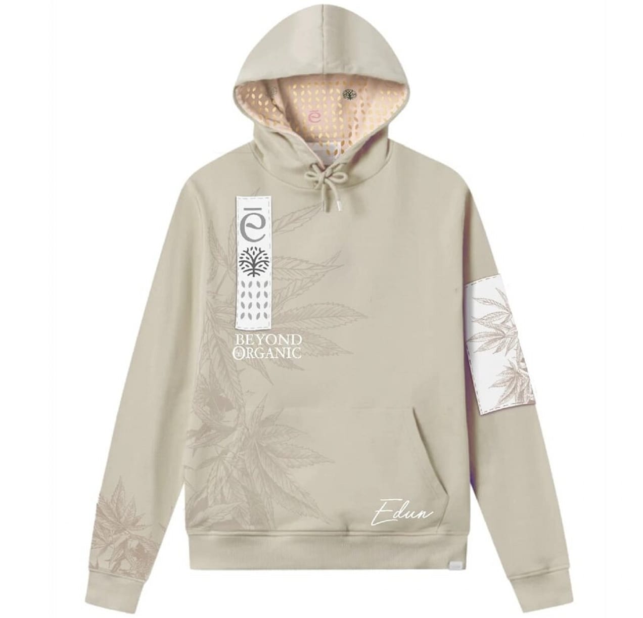 Hoodie design featuring flowers