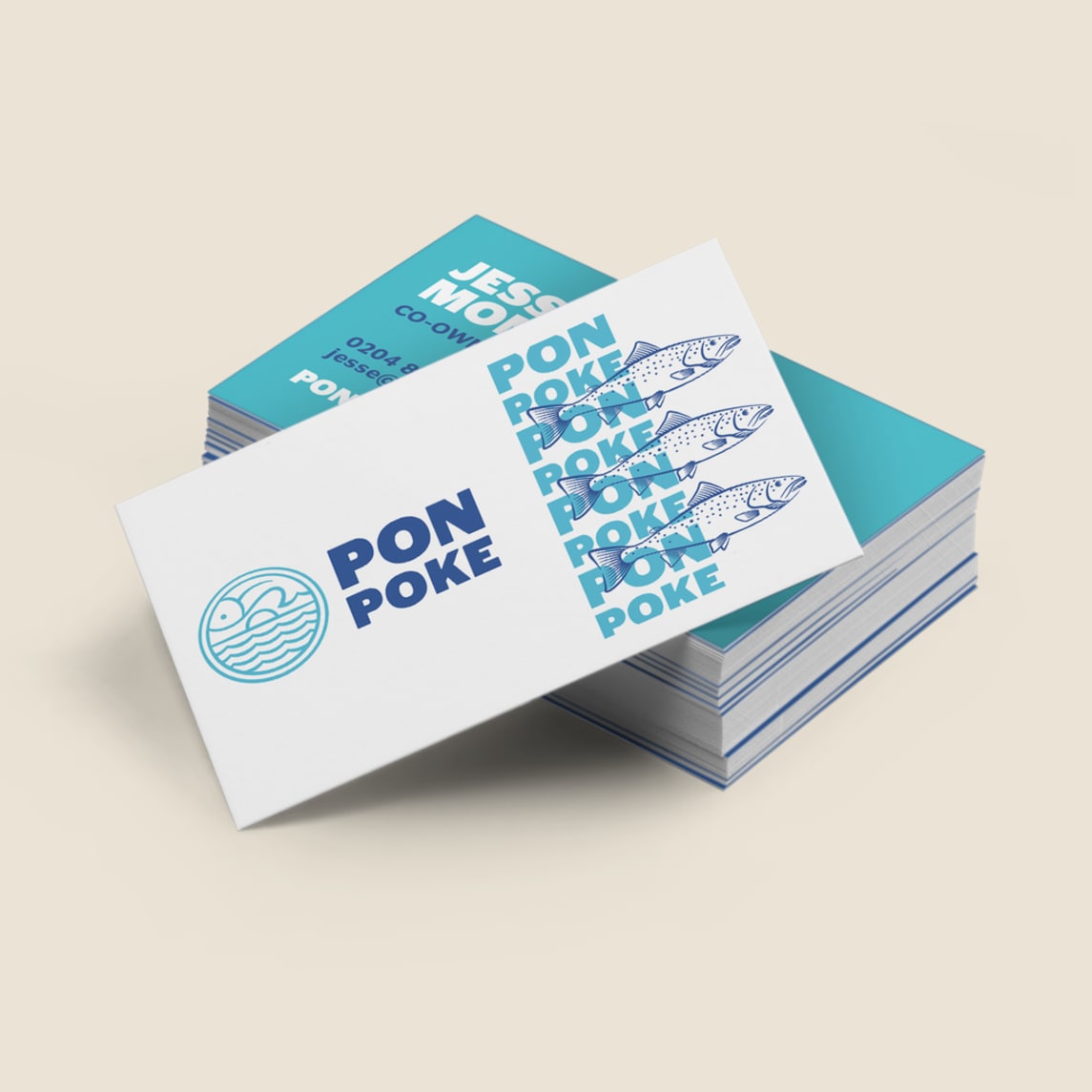 Poke business brand logo used on business cards