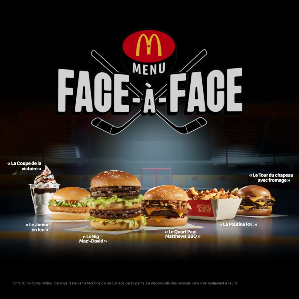 French Face-à-face épique Canadian marketing campaign poster by McDonald’s Canada