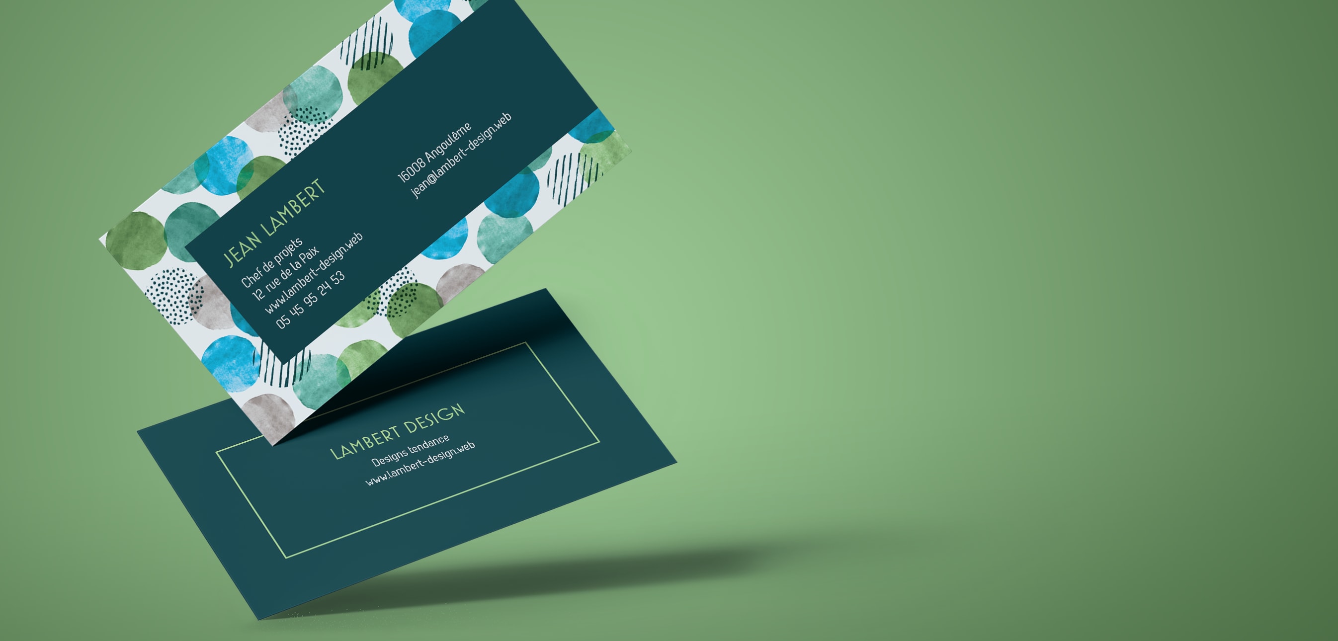 Matte business card