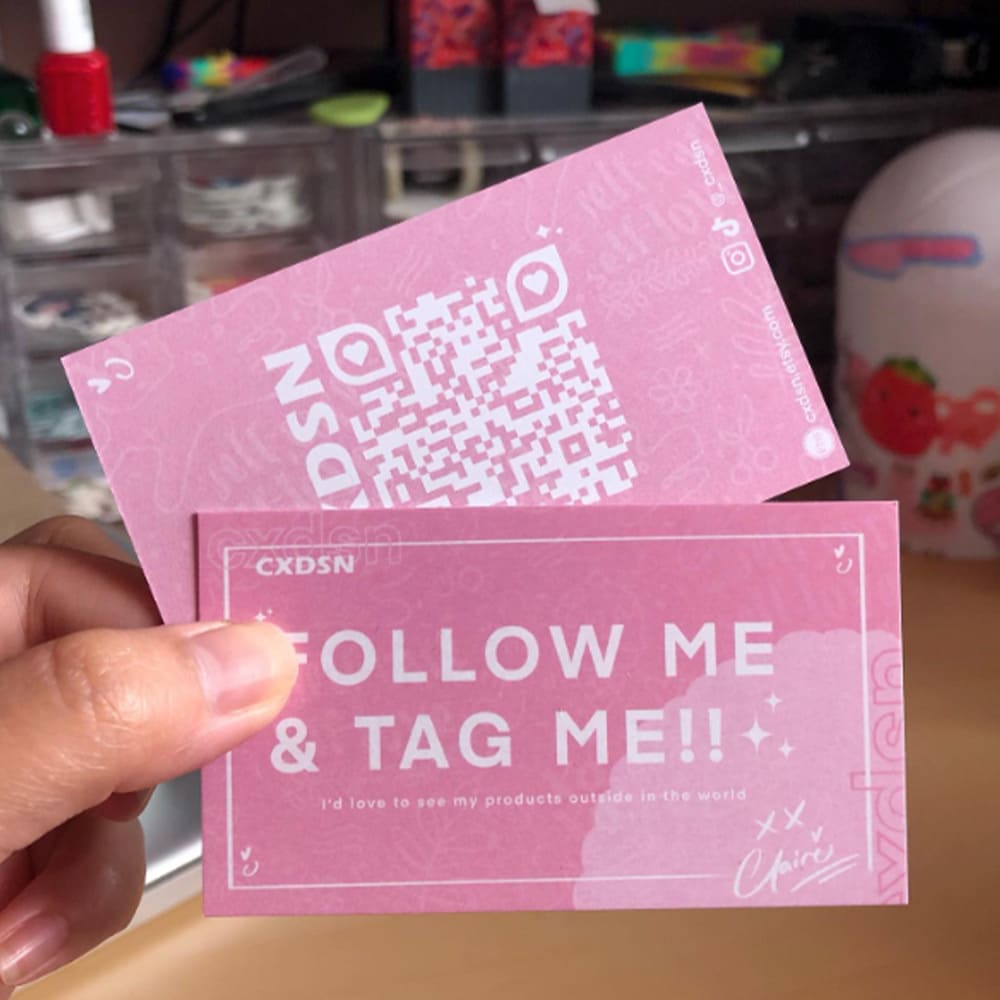 Business card backside ideas: social media