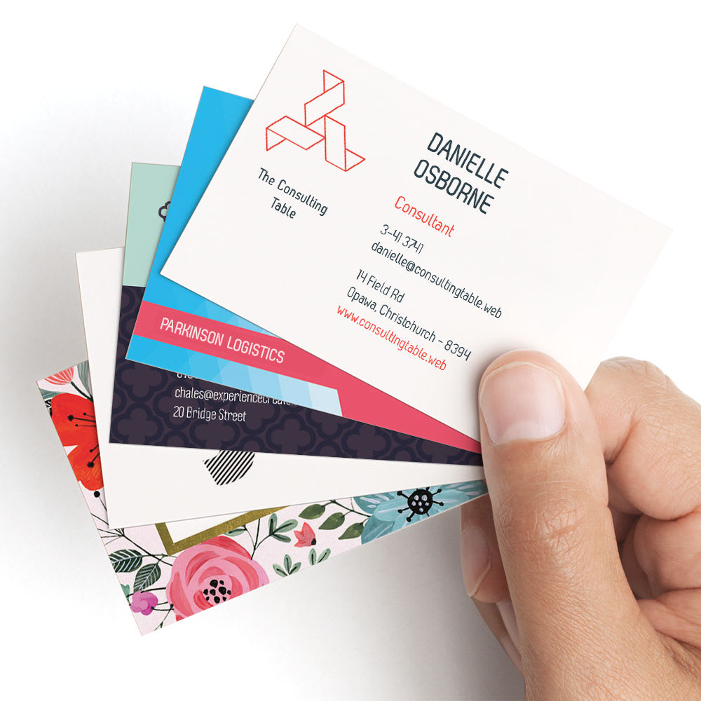 standard business card examples