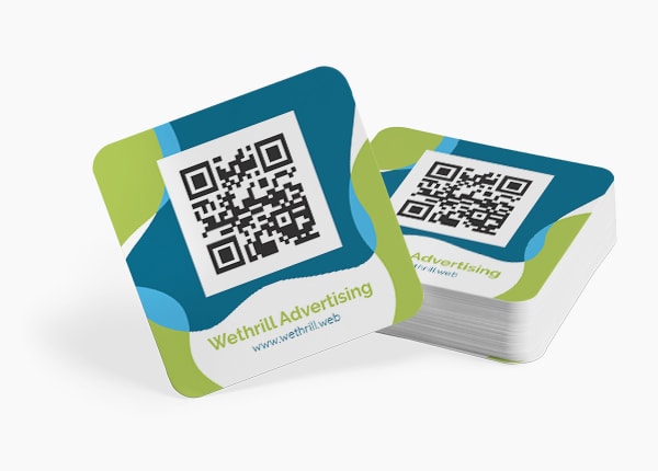 QR code business cards example