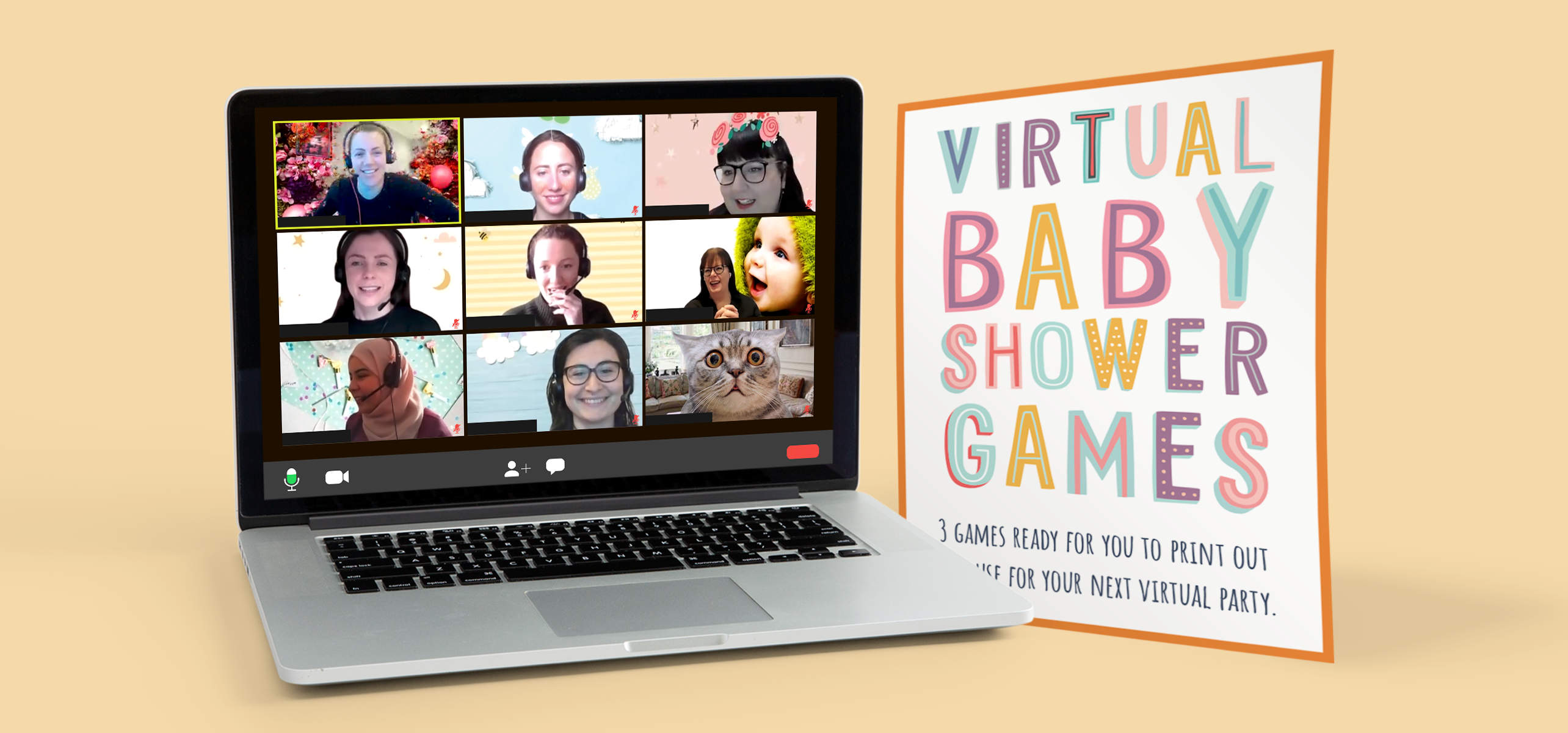 Printable baby shower games & virtual baby shower ideas