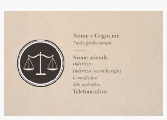 Biglietti da visita per Avvocati
