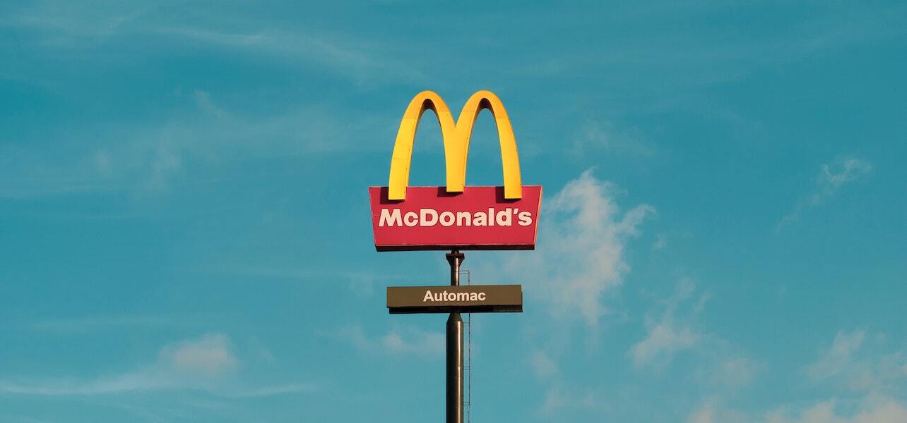 The famous McDonald's sign against a blue sky