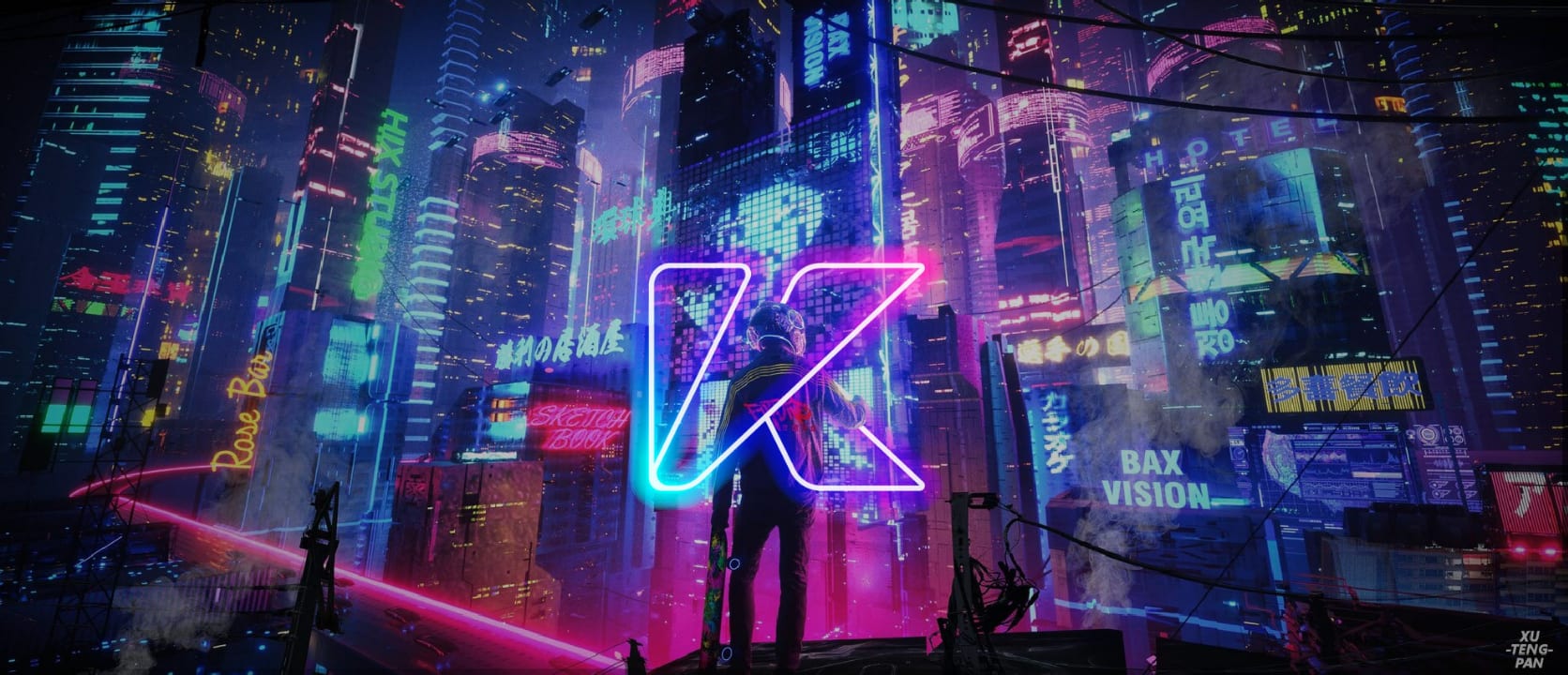 Ein Beispiel für den 2024-Grafikdesign-Trend Future Fusion