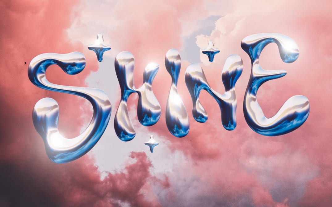 Abbildung eines Wubble 2.0 3D-Schriftartdesigns