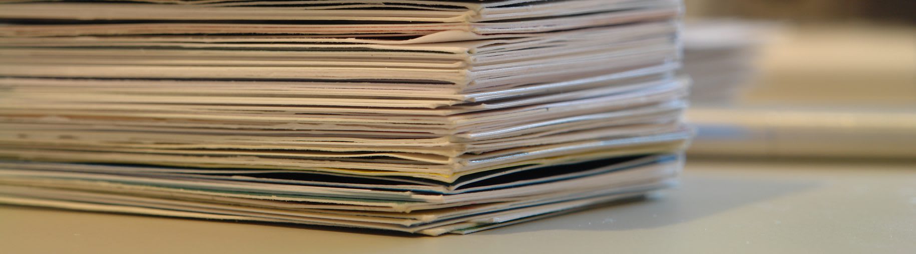 stack of business cards