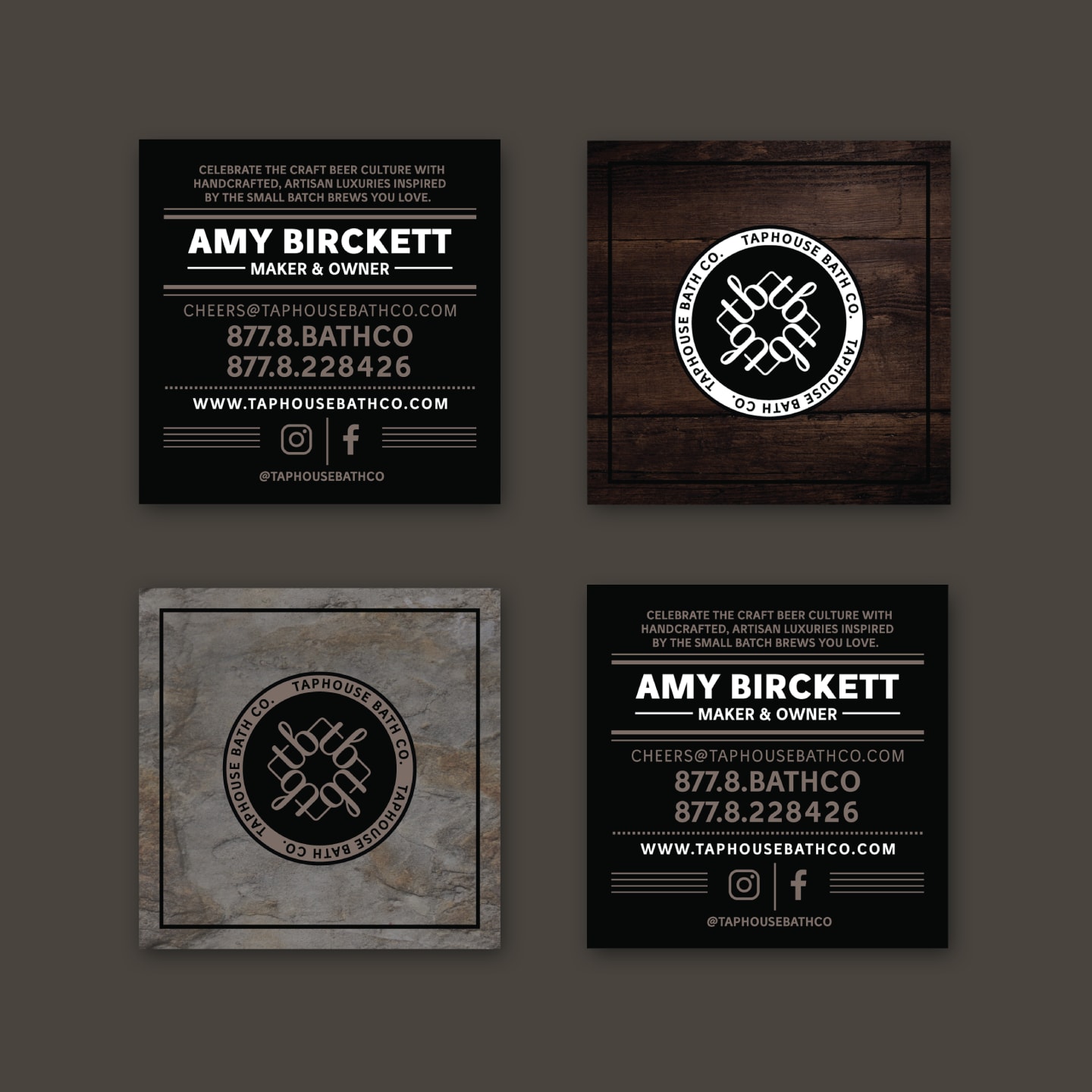 square business card