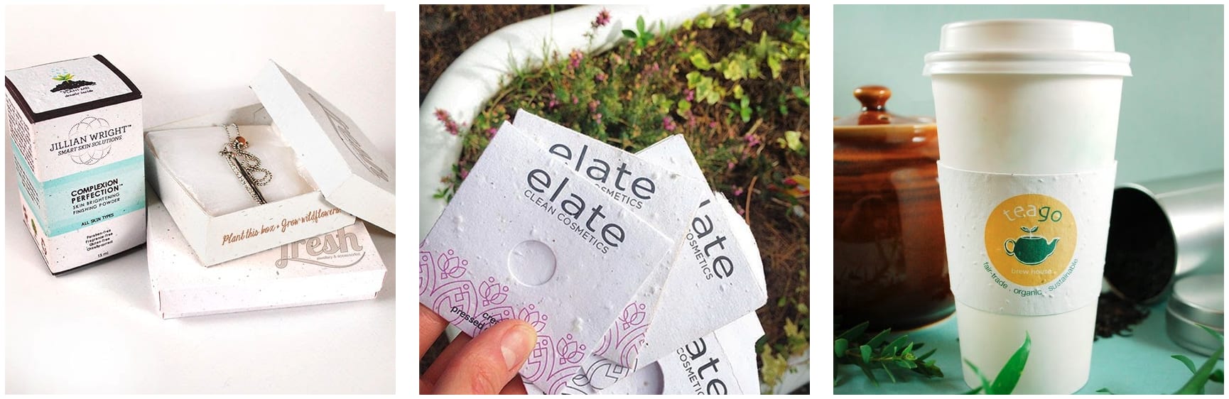 Plantable packaging by Botanical Paperworks.
