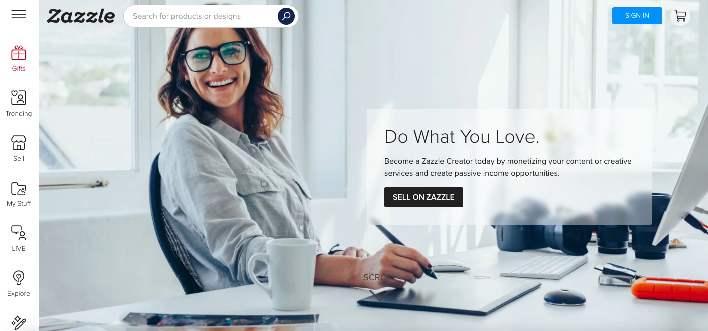 Zazzle print on demand marketplace