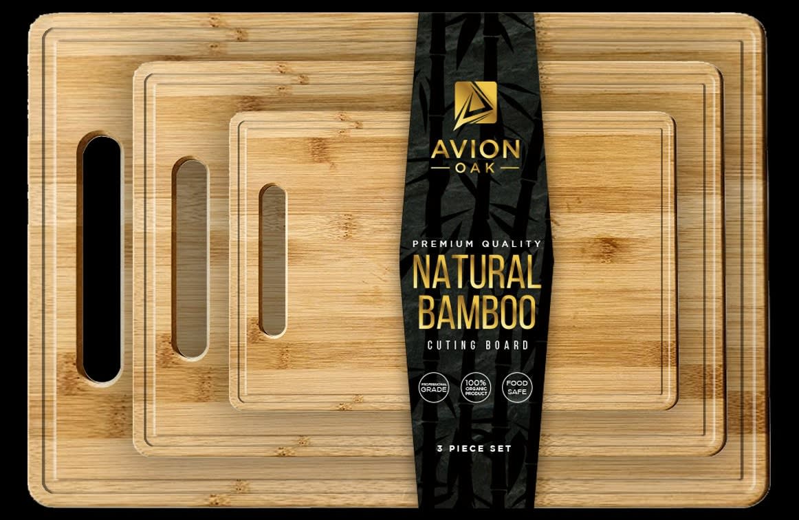 Bamboo chopping board set