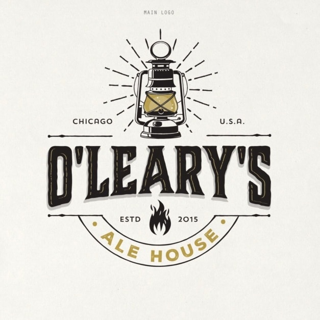 Vintage emblem style logo design