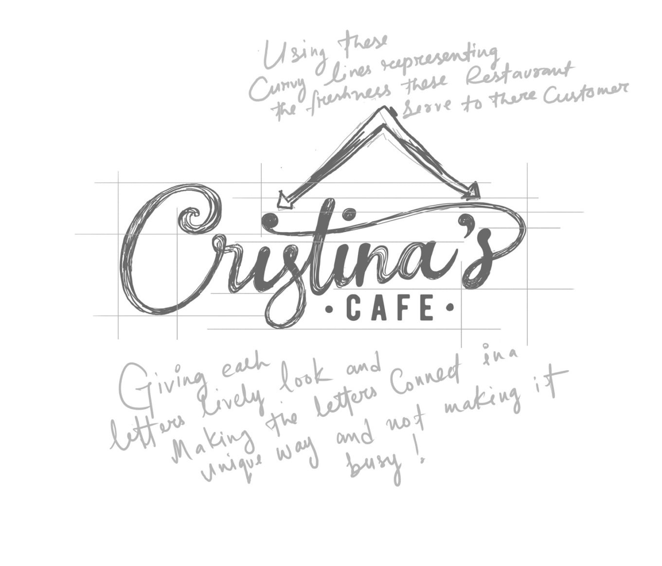 Hand-lettered wordmark logo design