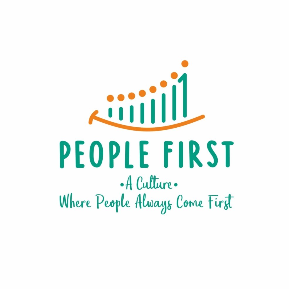 logo design with a smile and people