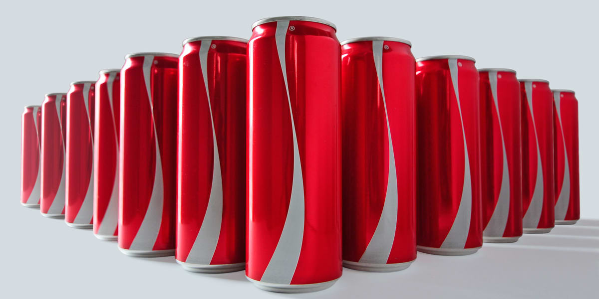 coke cans with no logo