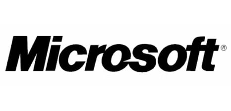 Microsoft logo from the late 80’s through 2012