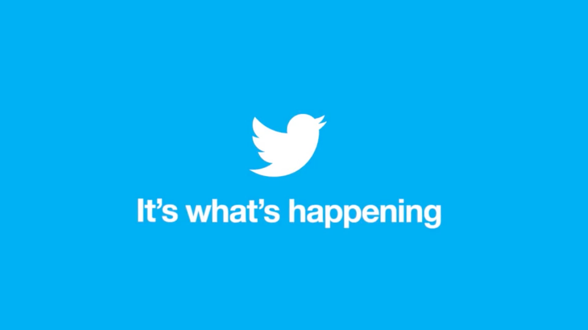 Twitter It’s what’s happening campaign logo and tagline