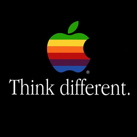 Apple think different logo font