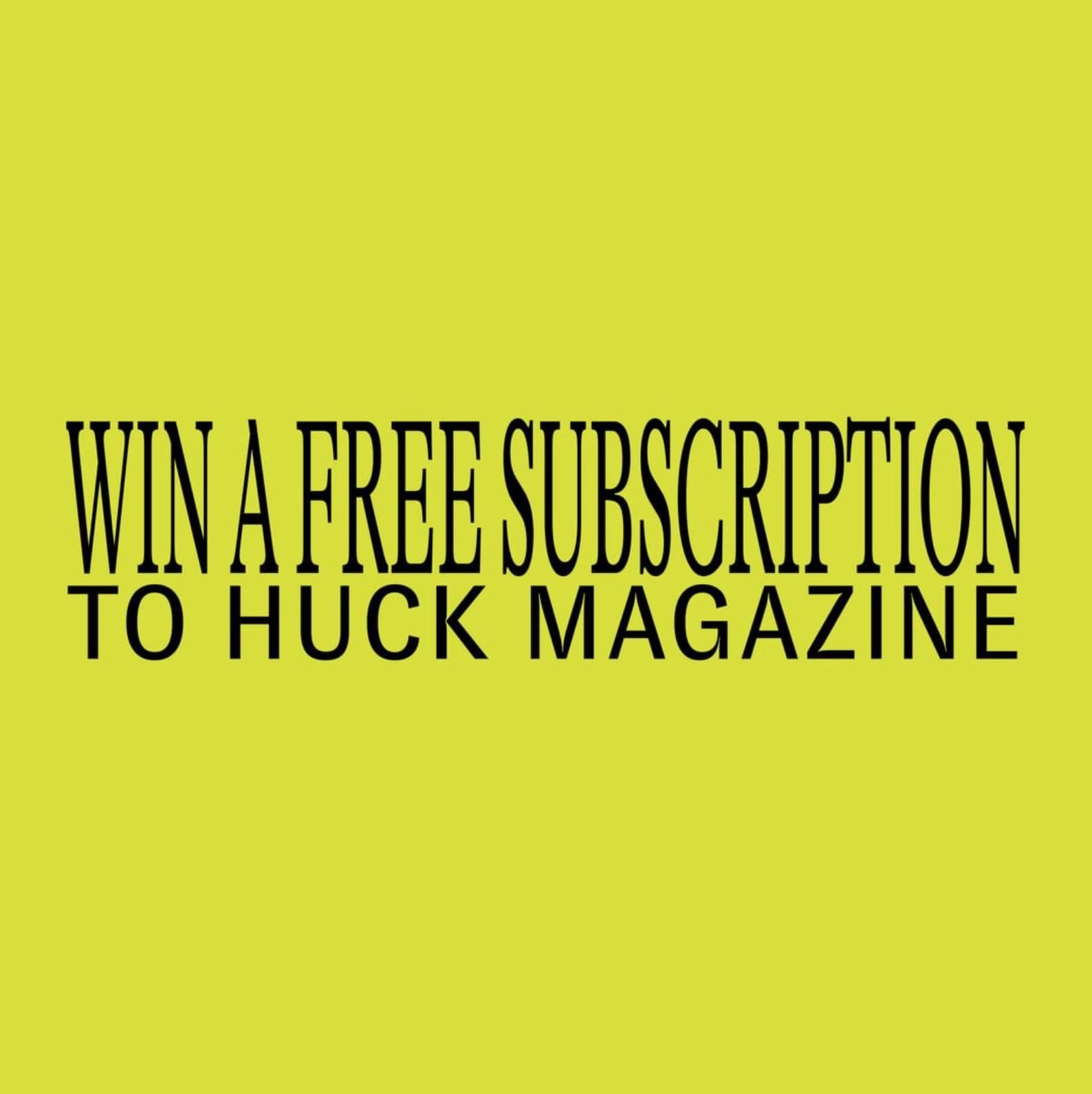 Instagram competition announcement banner in lime green with black text