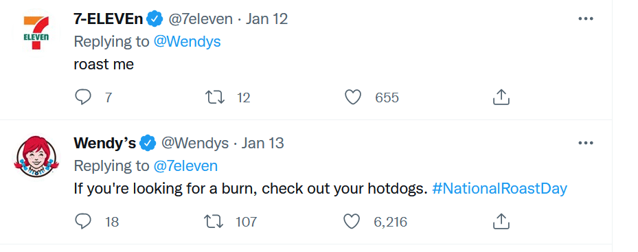 7Eleven asks Wendy’s to roast the brand