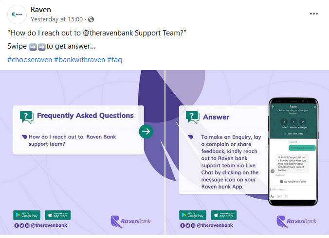A bank answers one customer’s frequently asked question