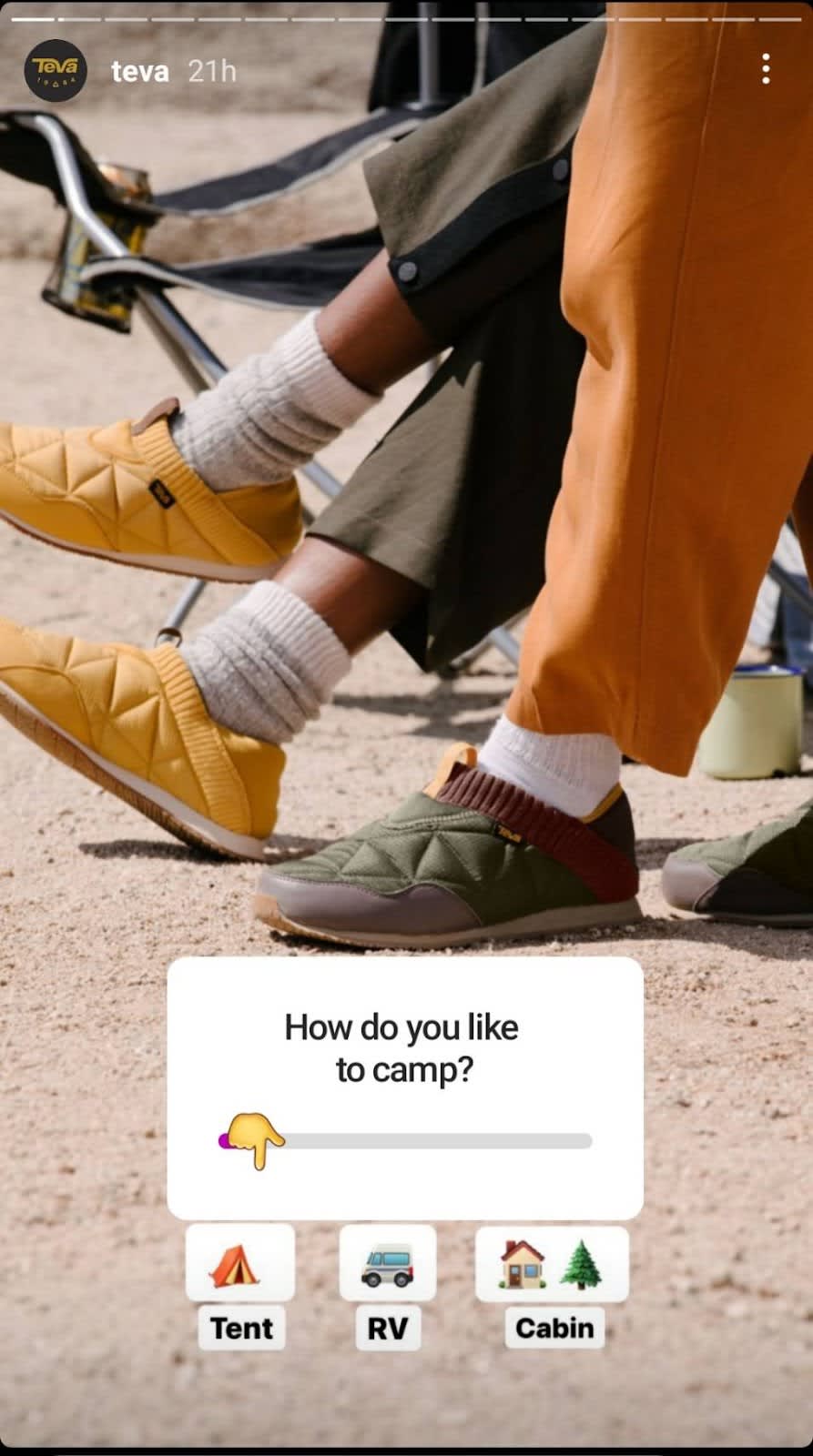 Instagram branding example: Teva