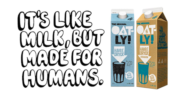 Brand concept example: Oatly oat milk