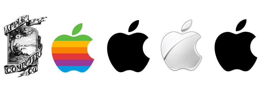 tech branding: apple logo evolution