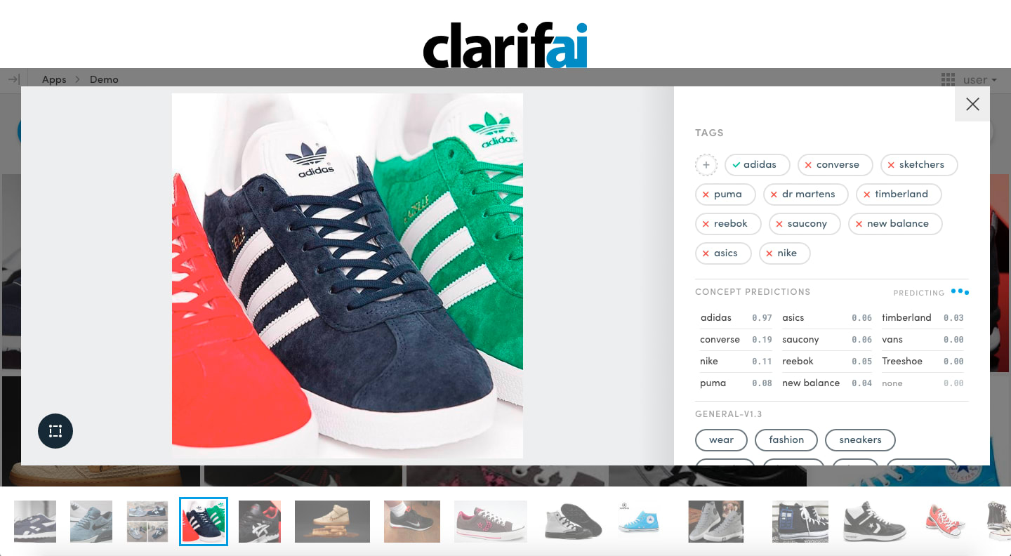 Clarifai image recognition