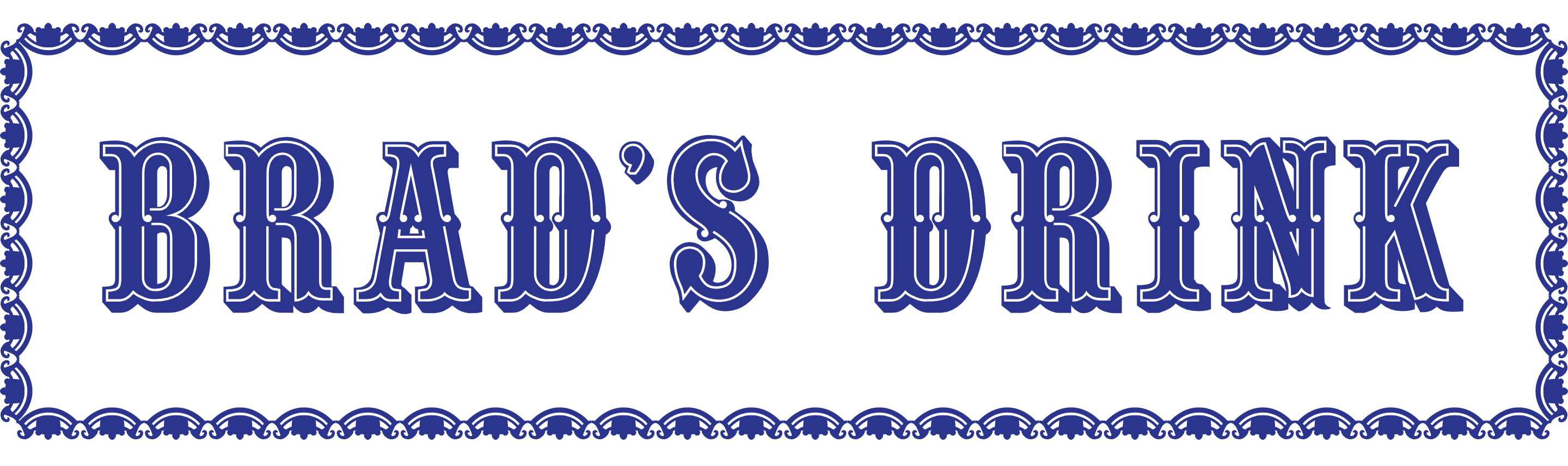 beginning of the history of the pepsi logo with Brad’s Drink logo