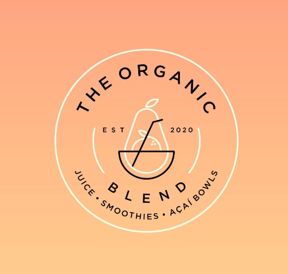 Food branding logo: The Organic Blend
