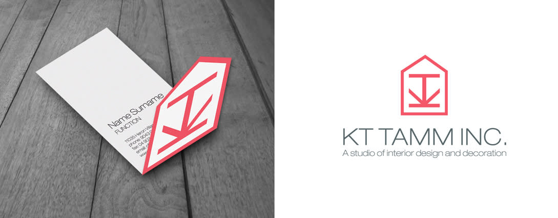 logo brand identity for interior design firm