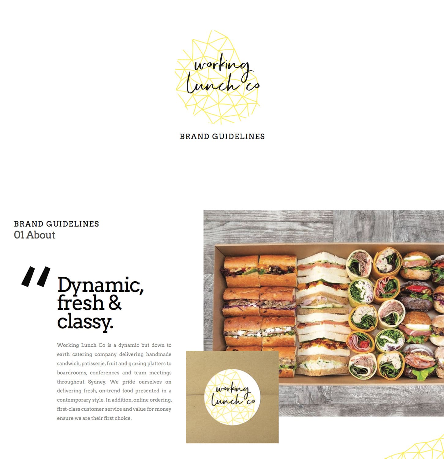 WORKING LUNCH CO. brand guideline