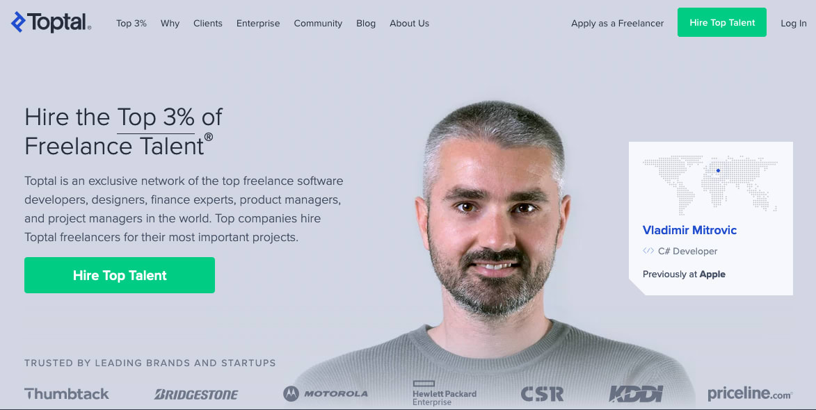 fiverr alternative Toptal