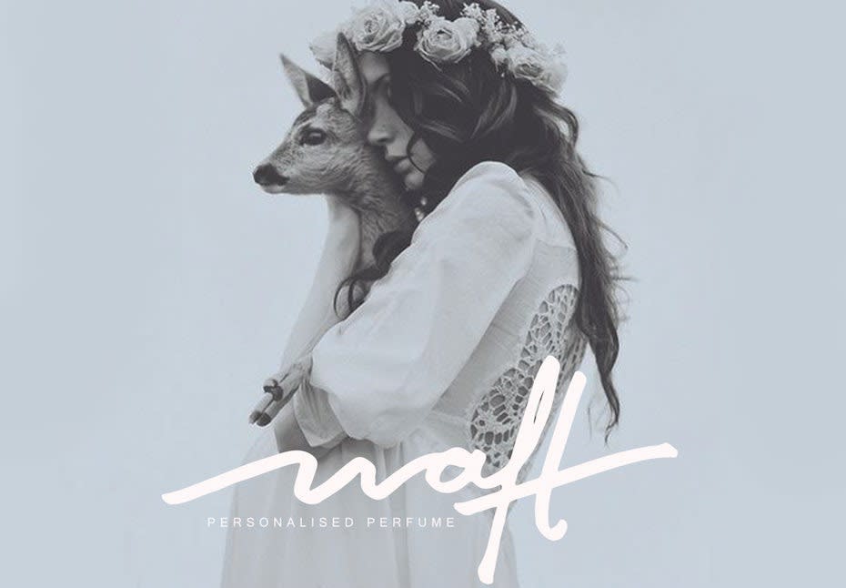 Logo color meaning: white logo for fashion brand