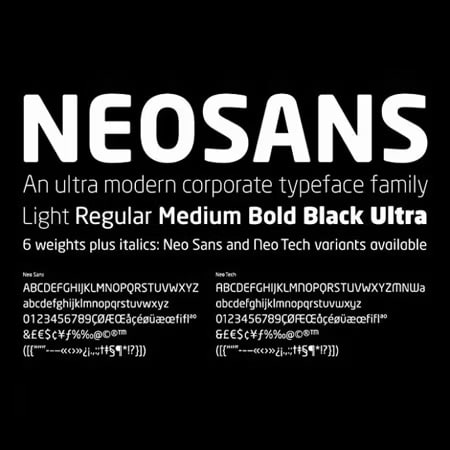 neo sans logo font