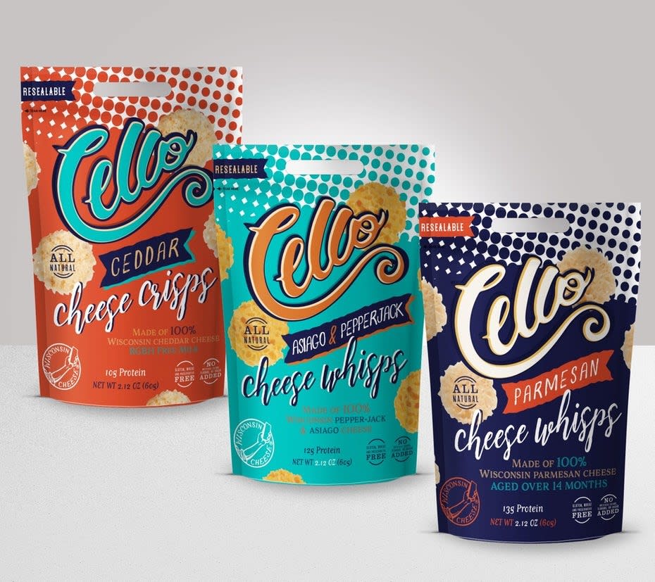 Cheese crisp packaging