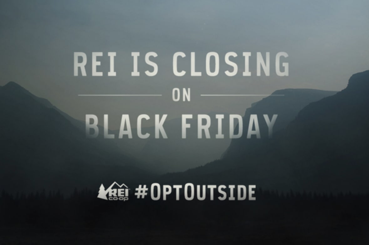 REI #OptOutside Black Friday ad