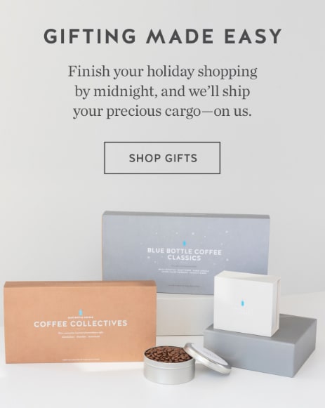 Blue Bottle Coffee Cyber Monday campaign