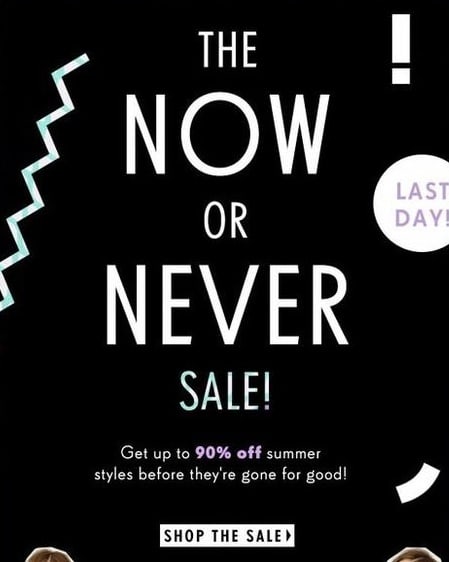 Nasty Gal Cyber Monday campaign